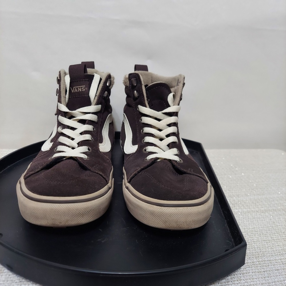Vans Filmore High Top Skate Brown Sherpa‎ Women's Size 9/Men's 7.5 - Picture 4 of 10